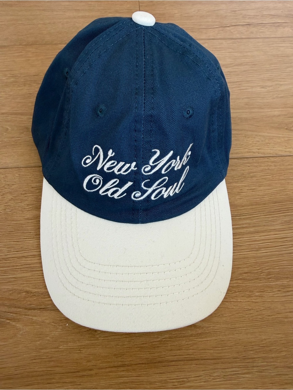 New York or Nowhere “New York Old Soul” Blue and White Baseball Cap